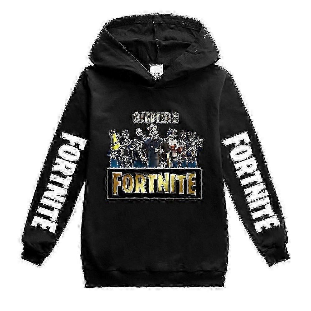 أطفال ألعاب كرتون هوديي كاجوال كم طويل مقنعين Fortnite بلوزات جرافيك ل 2-16y الأولاد بنات XDD-H1429