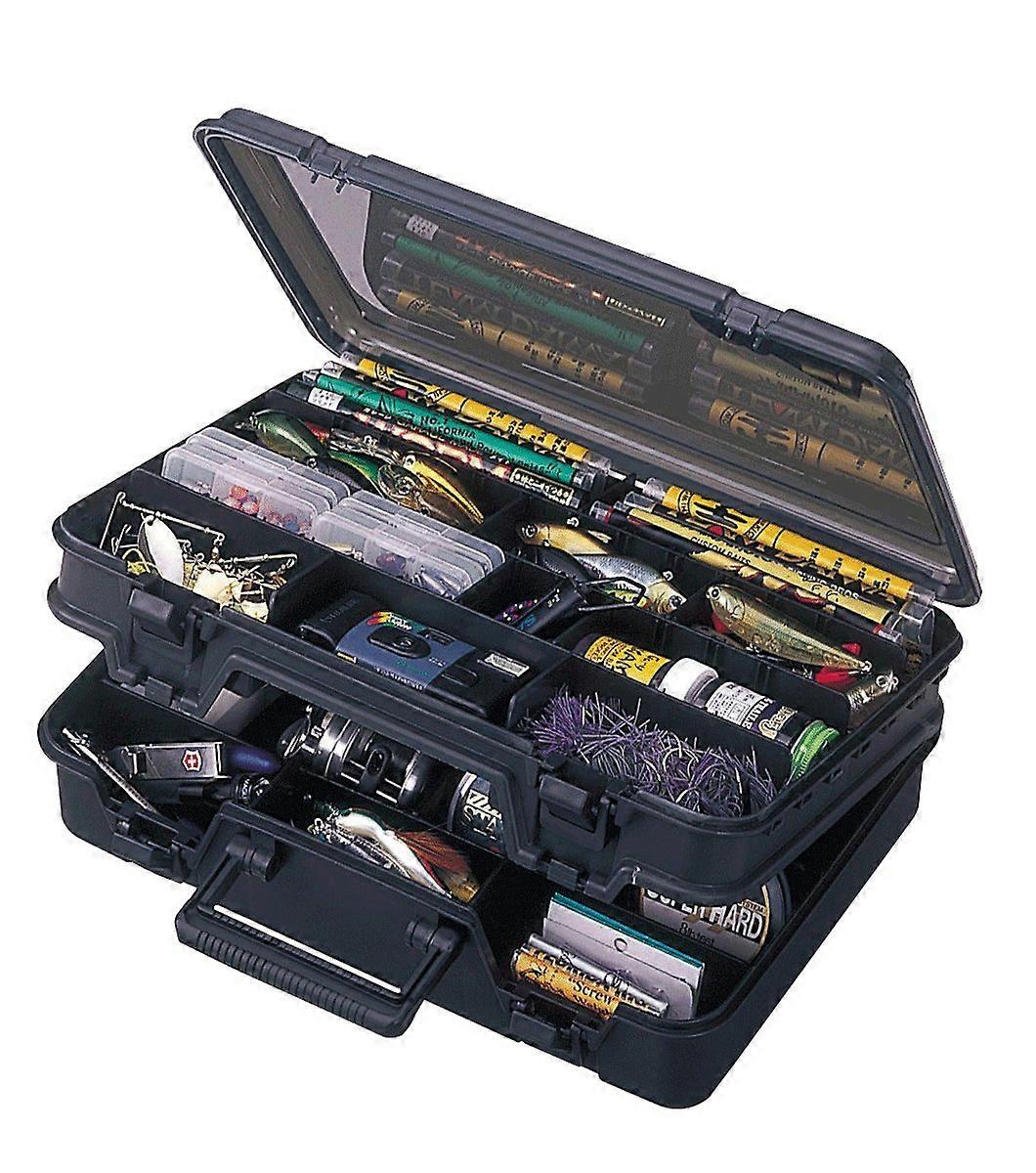 1 Compartment Fishing Tackle Box for Fishing 1.5 x 1.1 x 0.5 Inches Smoke BK