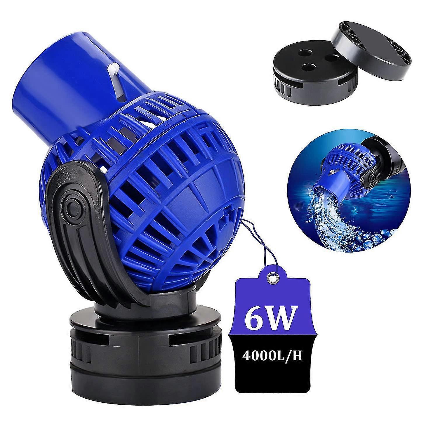 Jvp-130 Pompe à vagues, 4000l / h 6 Watt Aquarium Wave Maker Pompe de circulation 60 ~ 80cm Pompe de circulation d’eau douce et d’eau salée