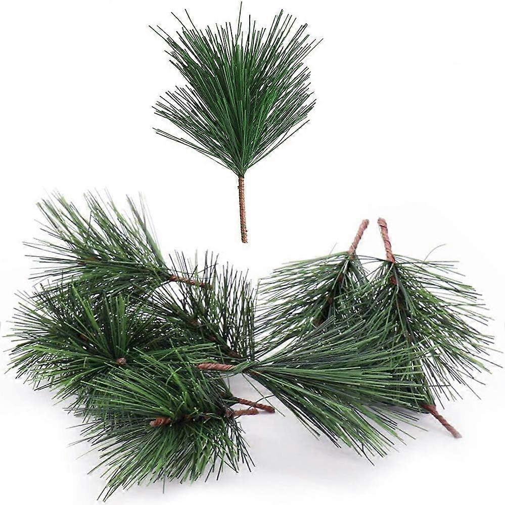 Artificial Green Pine Needles, Indoor Outdoor Decoration