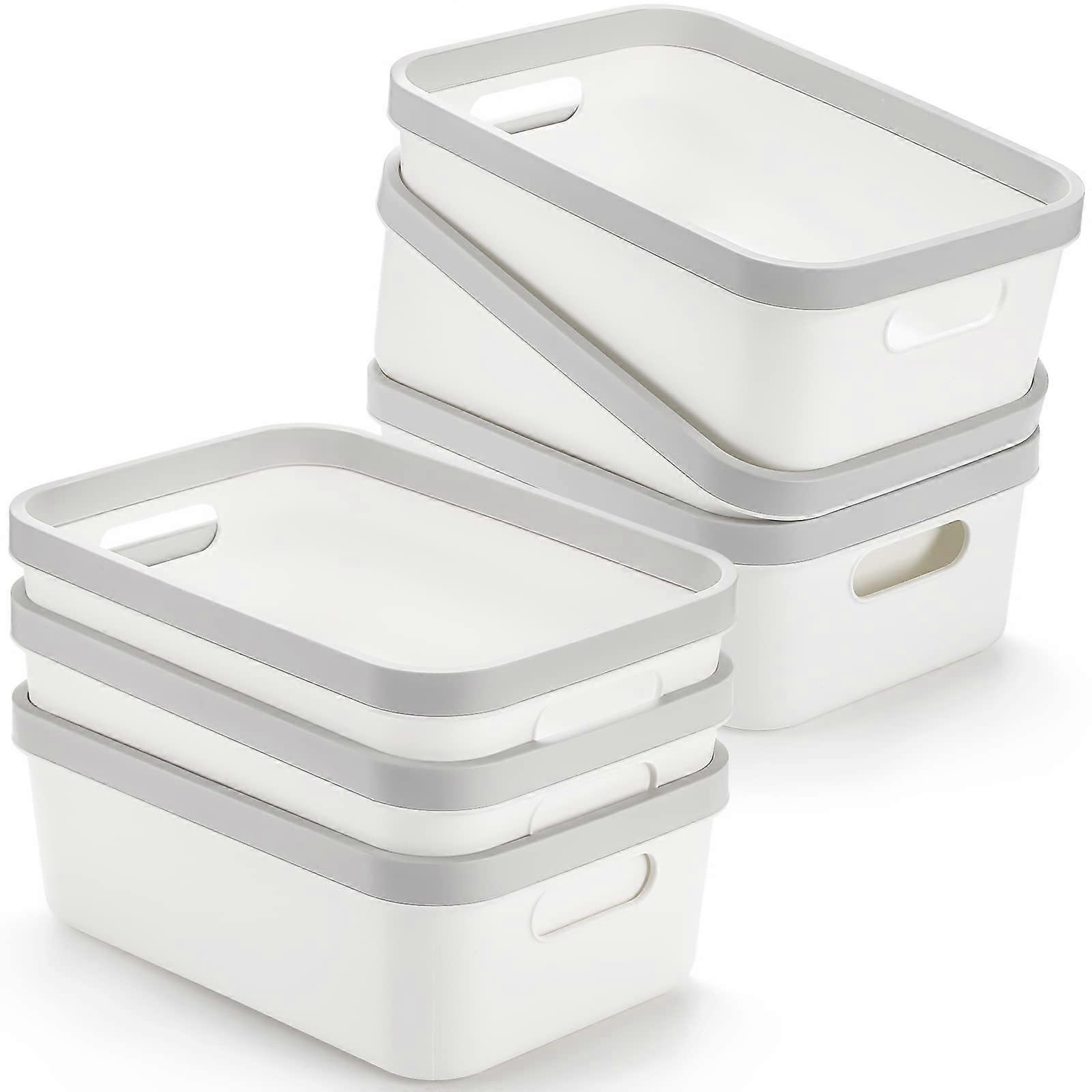 6 Set Plastic Storage Bin Classroom for Organization 10'x 7'x 4'