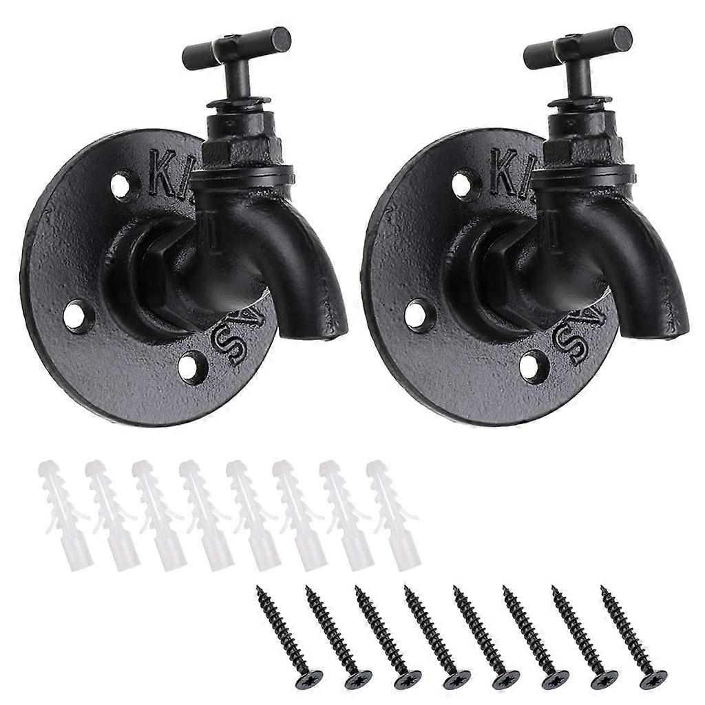 2 Pcs Rustic Coat Racks Hook for Home Office