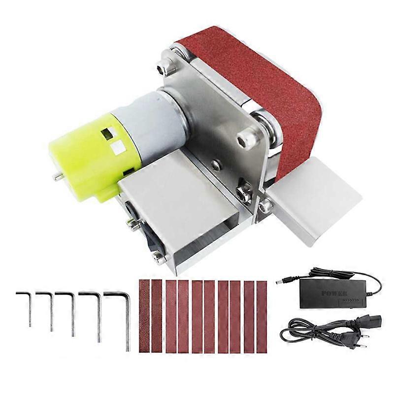 Mini Grinder 220V Electric Sanding Polishing Grinding Machine Belt Sander 7 Variable Speed for Poli