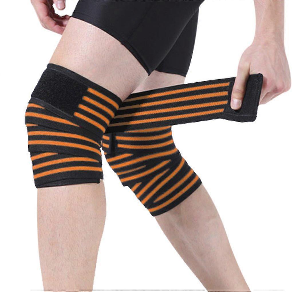 Compression Wrap-Around Knee Bandage for Adults & Teens, Adjustable Leg Tapes & Calf Support Pads, Breathable Material