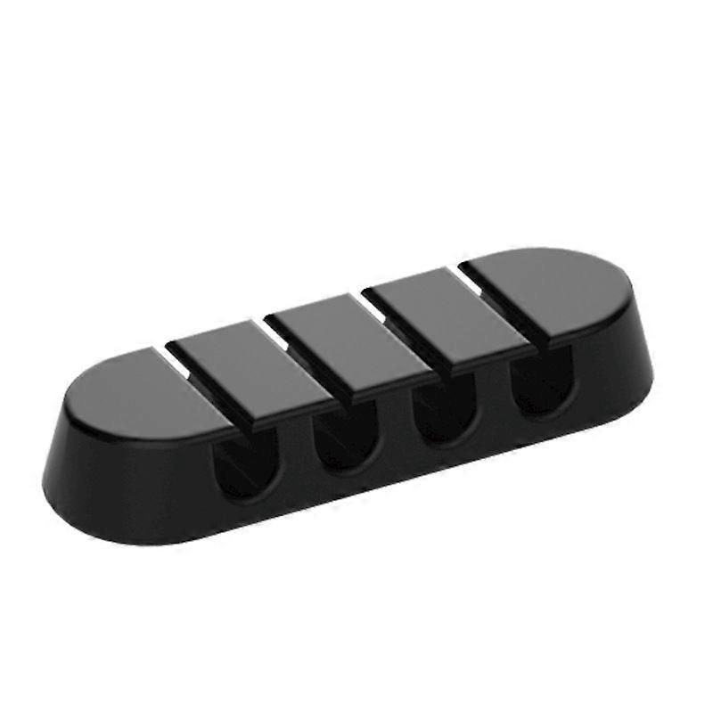 Pack Black Cable Holders Cable Guide Self-Adhesive Cable Fixing Organizer Cable Clips Cable Fixing Cable Management Cable Clips For 4 Cables