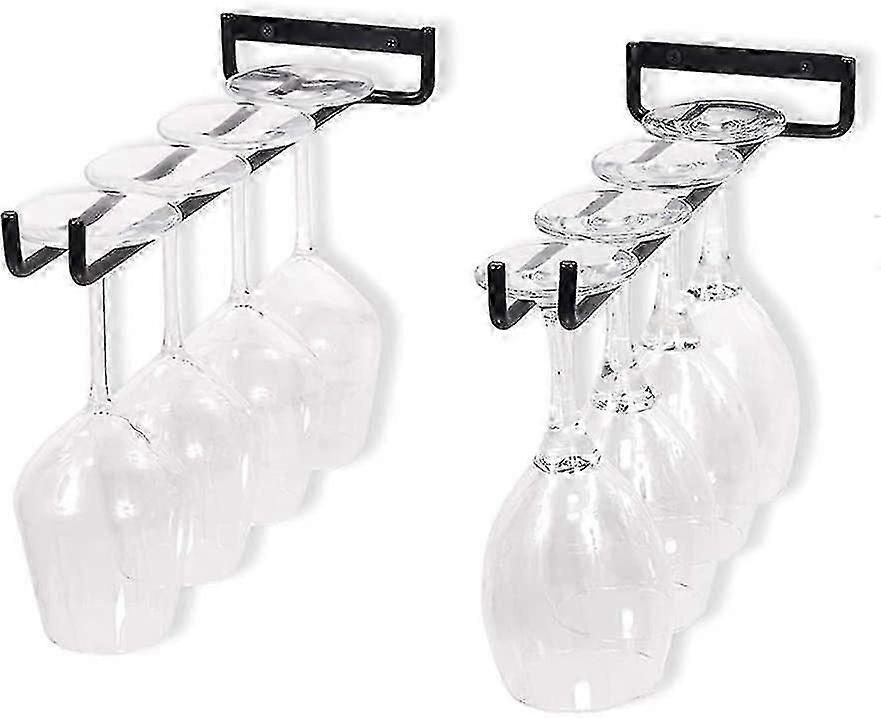 Glass Holder Hanging Glasses Holder For Wine Glass, Beer Glassblack2pcs