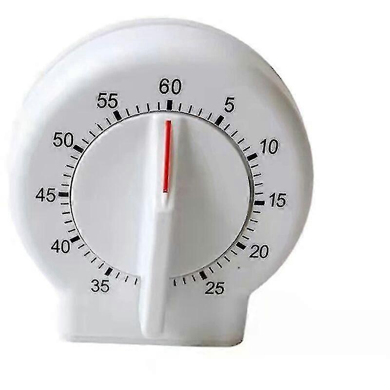 Kitchen Timer, Easy To Read 60 Minute Mechanical Timer (white)