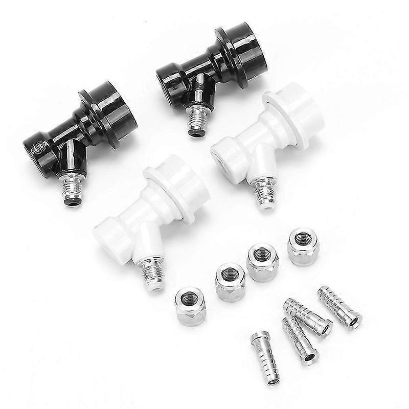 4個1/4ステンレス鋼ボールロック樽クイックコネクタアダプター用自家醸造ビール用アダプター -