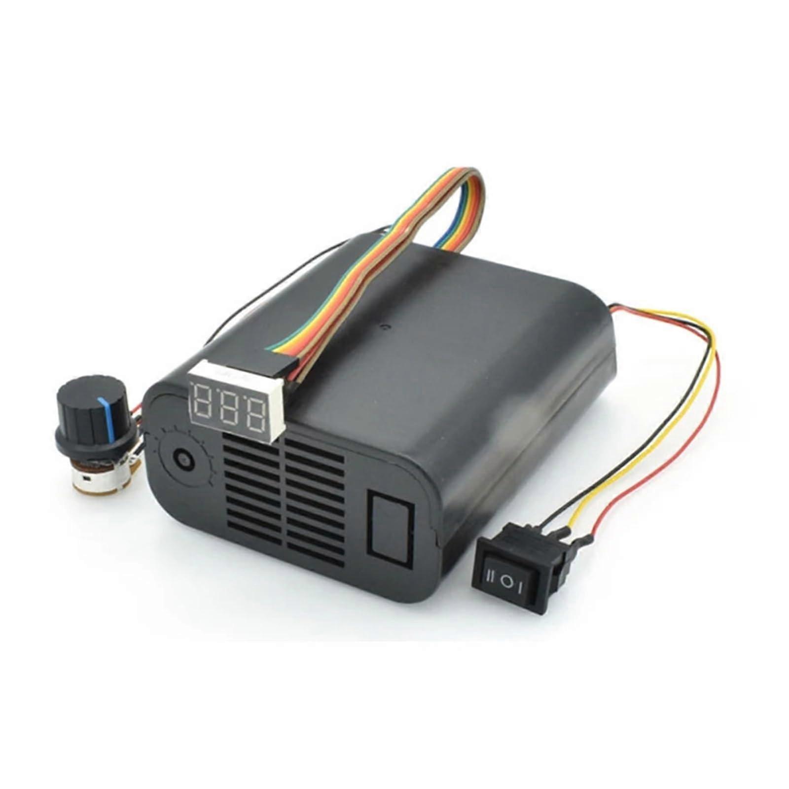 DC Brushed Electronic Starter Speed Governor Module 40A Adjustable Controller with Digital Display and Cooling Fan 1055V Input Output