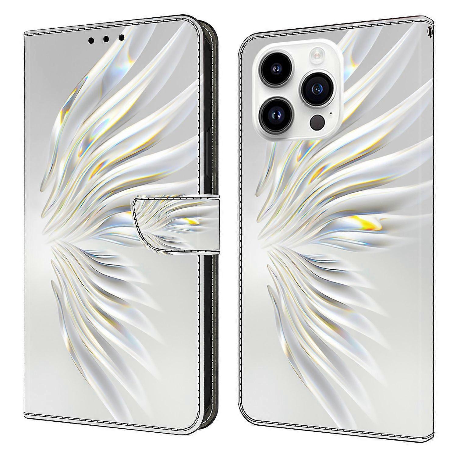 For iPhone 16 Pro Max Wallet Case Pattern Printing Stand Leather Flip Phone Cover