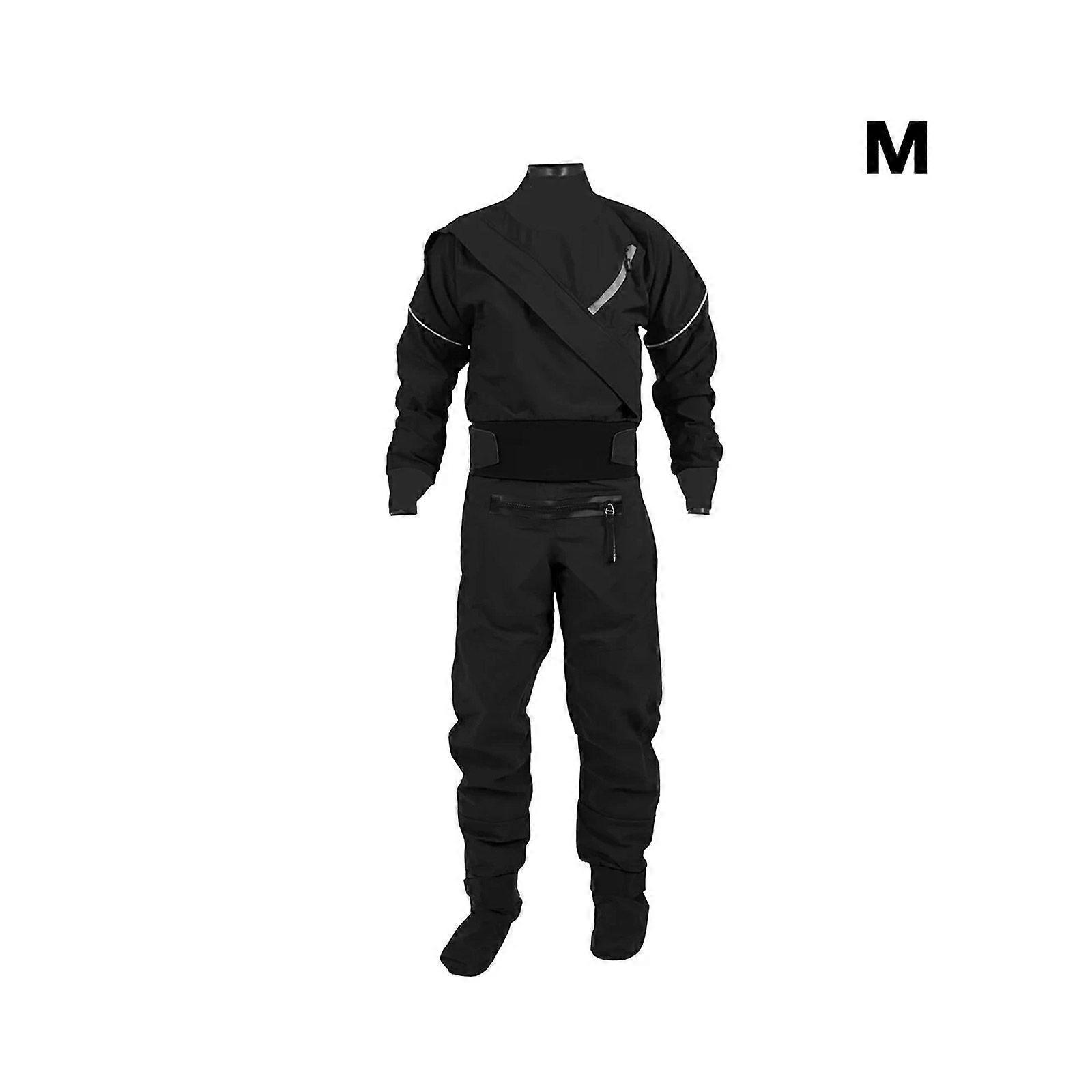New Men 3-layer Waterproof Fabric Drysuit With Latex on Neck
