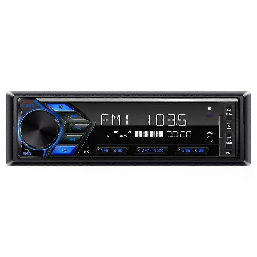 Grandnavi 1Din MP3カーラジオオーディオステレオFM AUX入力レシーバーSD / USB 12V、インダッシュBluetoothマルチメディアオートラジオプレーヤー付き