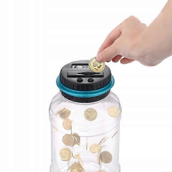 Piggy Bank With A Polish Currency Counter, Pln Coins