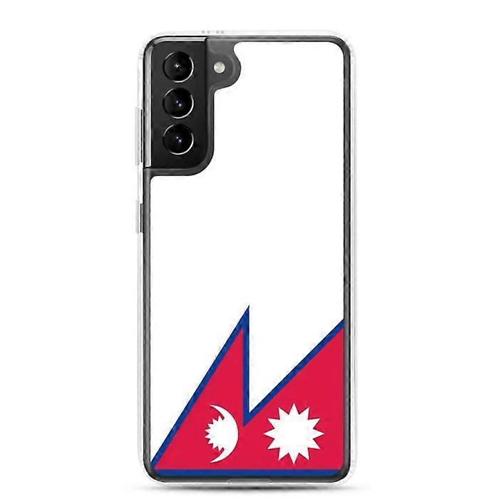 Samsung Case - Nepal Flag - Galaxy S21 Plus - Soft - Multicolor - Transparent TPU
