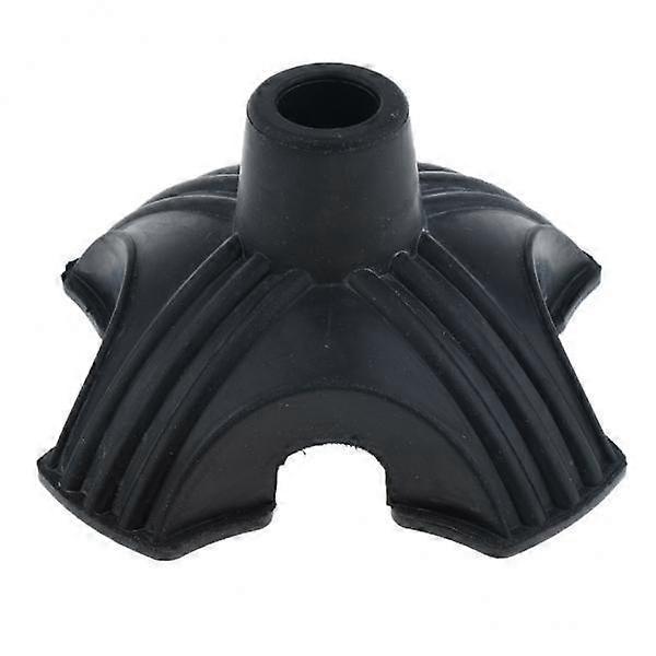 3xQuad Rubber Replacement Tip For Cane Walking Stick Crutches 7/8 inch