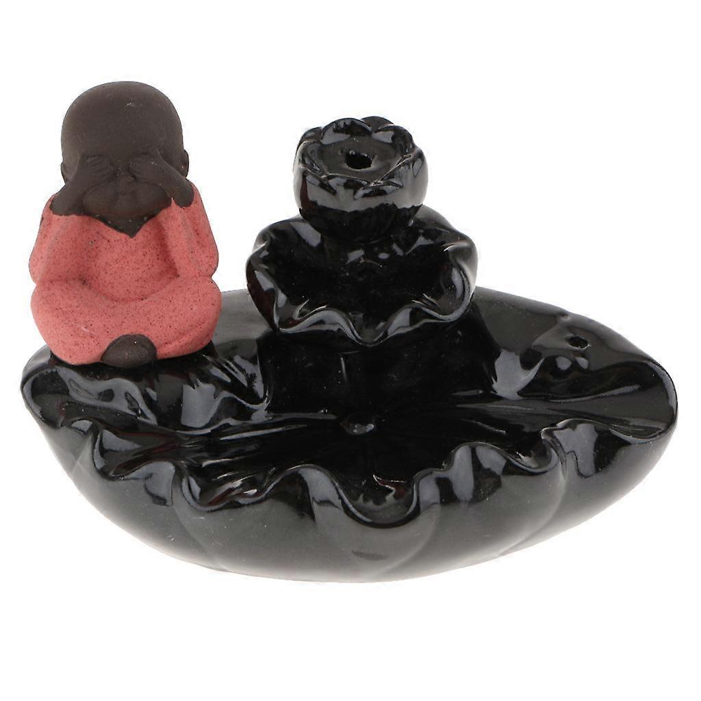 Small Figurine Backflow Ceramic Cone Smoke Burner Holder
