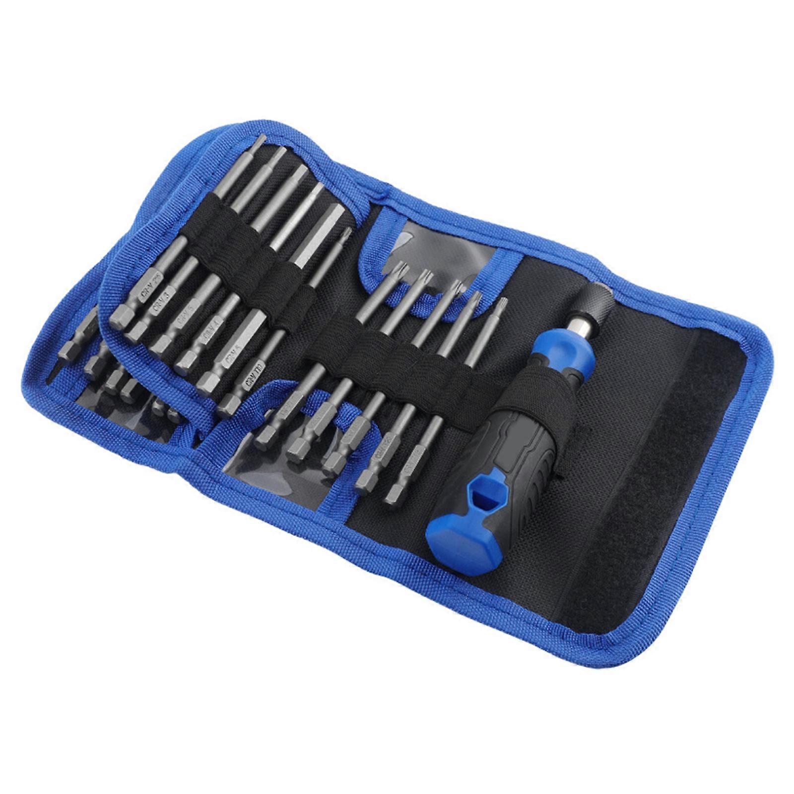 Precision Screwdriver Set 24 in 1 Screwdriver Kit with 23 Bits Impact Screwdriver Electronics Repair Tool for Computer