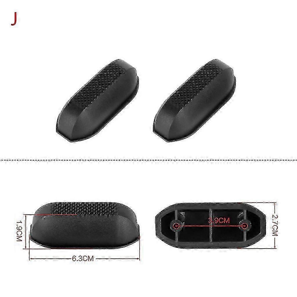 1 par plastfötter för bagagehållare