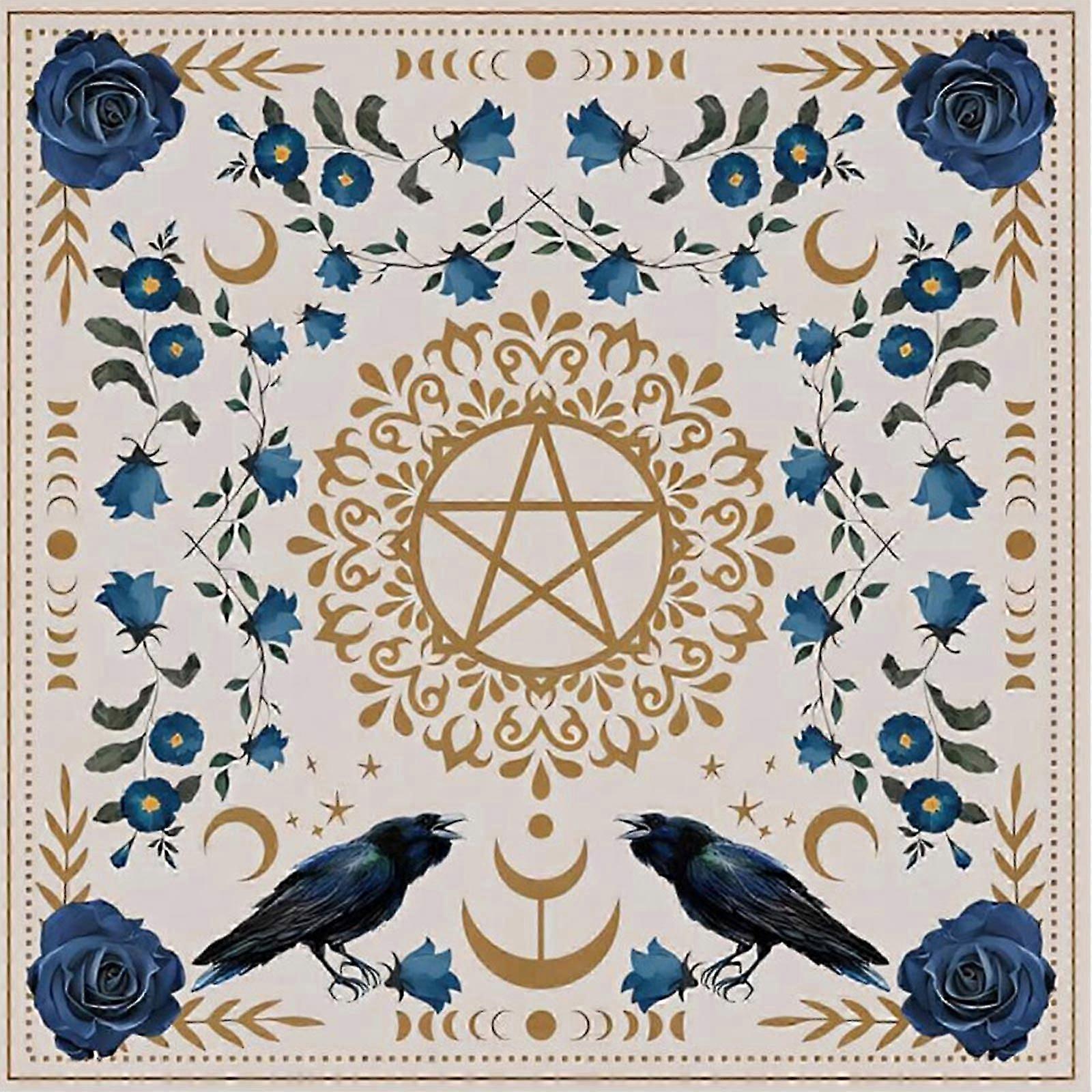 Square Shape Pendulum Divinations Mat Altar Tablecloth Board Game Card Pad Rune Table Cloth Metaphysical Board Game Mat  75x75cm