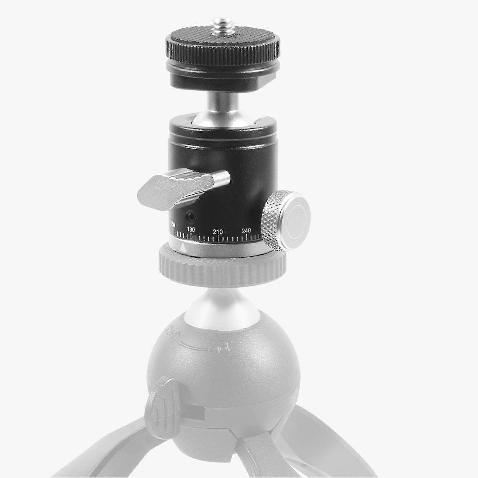360°回転可能なミニボールヘッド三脚、1/4インチネジ付き