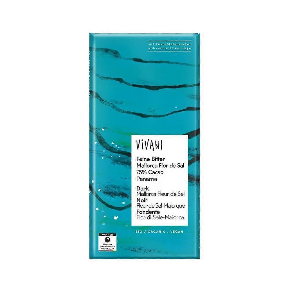 Vivani 黑咸巧克力 75% 纯素有机 80g