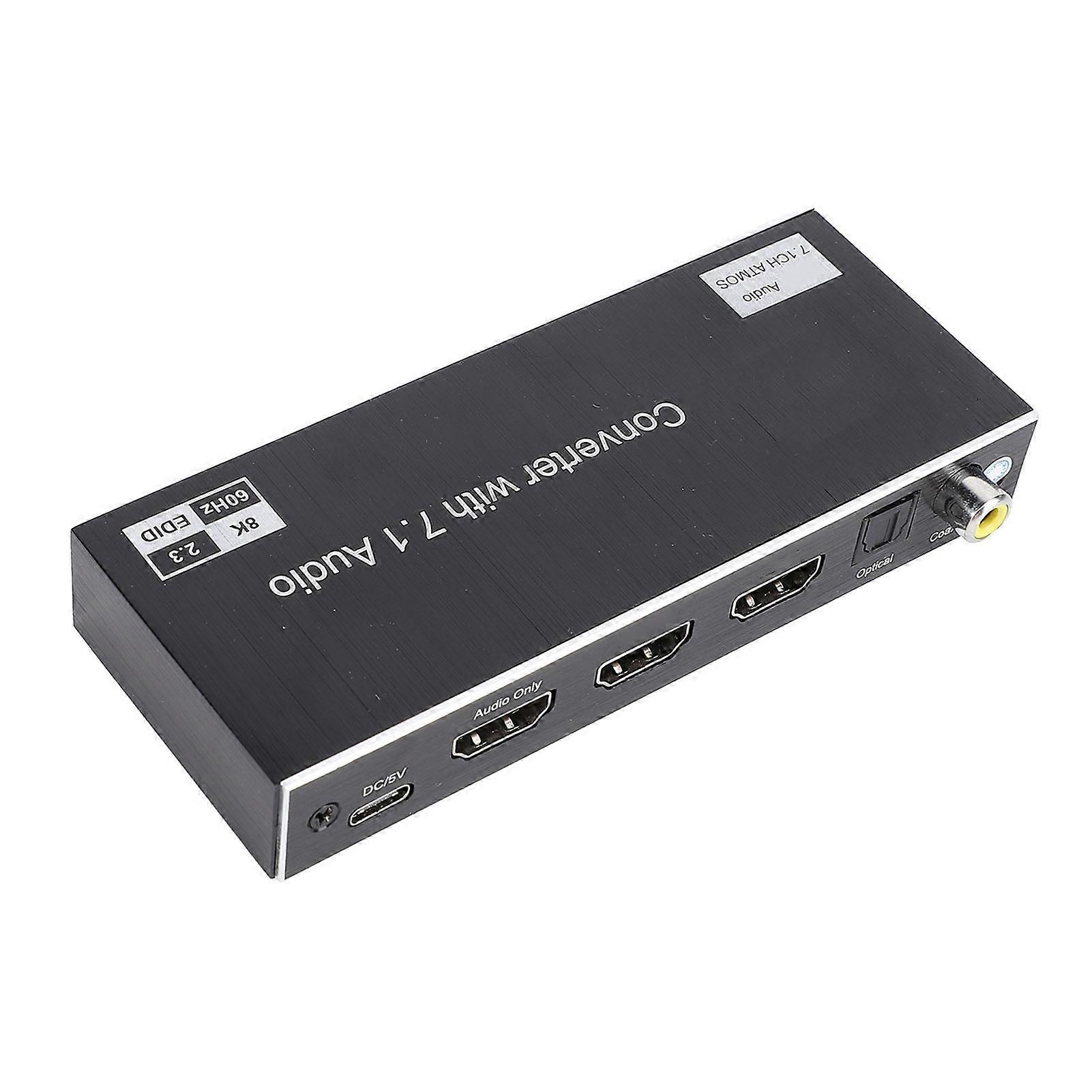 8K 3D HD Display Interface Splitter 40Gbps 1 in 2 Out HD Multimedia Interface Splitter for HDTV STB DVD Projector EU Plug 