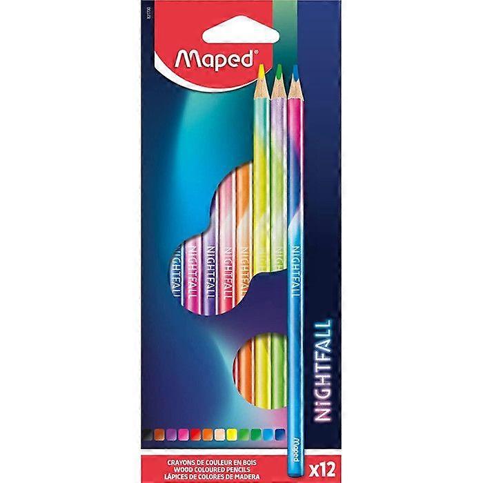 Colored pencils - MAPED - Nightfall - 12 pieces - Wood - Triangular shape