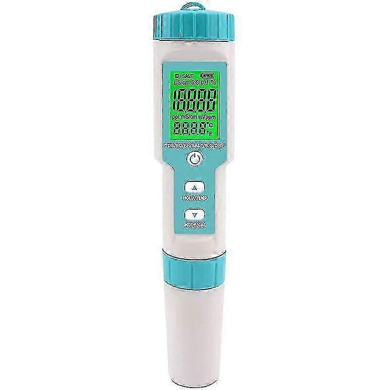 Orapxi Pool Salinity Tester 5 In 1 Digital Saltwater Ph And Salinity Meter Pool Ph And Salinity Test