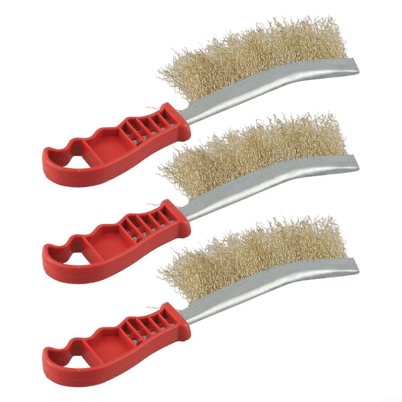 Simplify your cleaning routine with these 3 brass wire grill brushes Ref: 9416