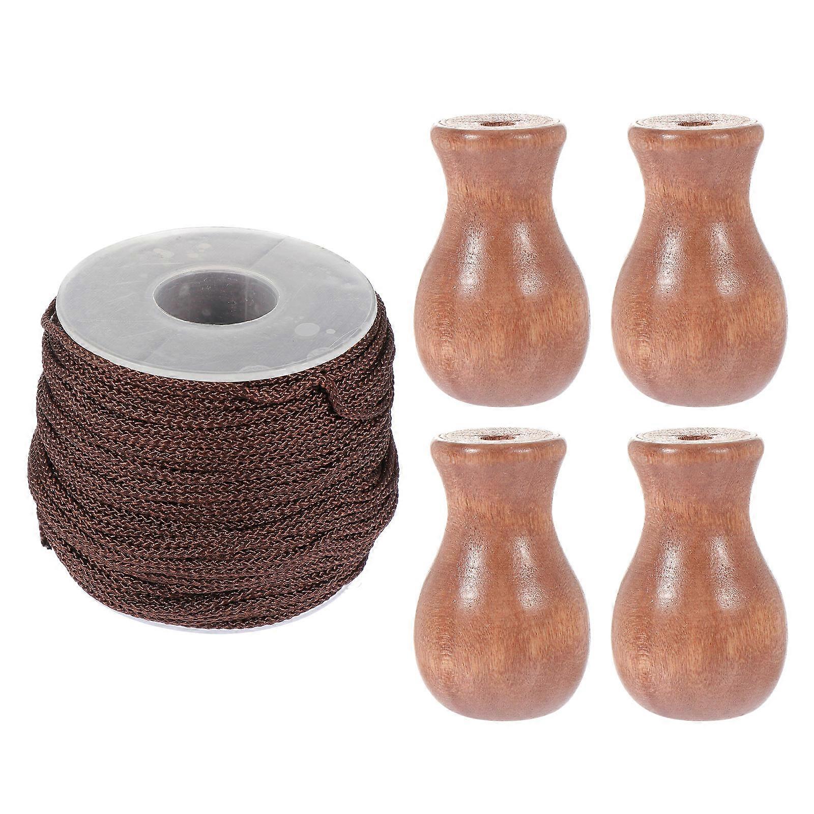 Braided Lift Shade Cord 1Set Brown Multi-Use Cord for DIY Home Decor
