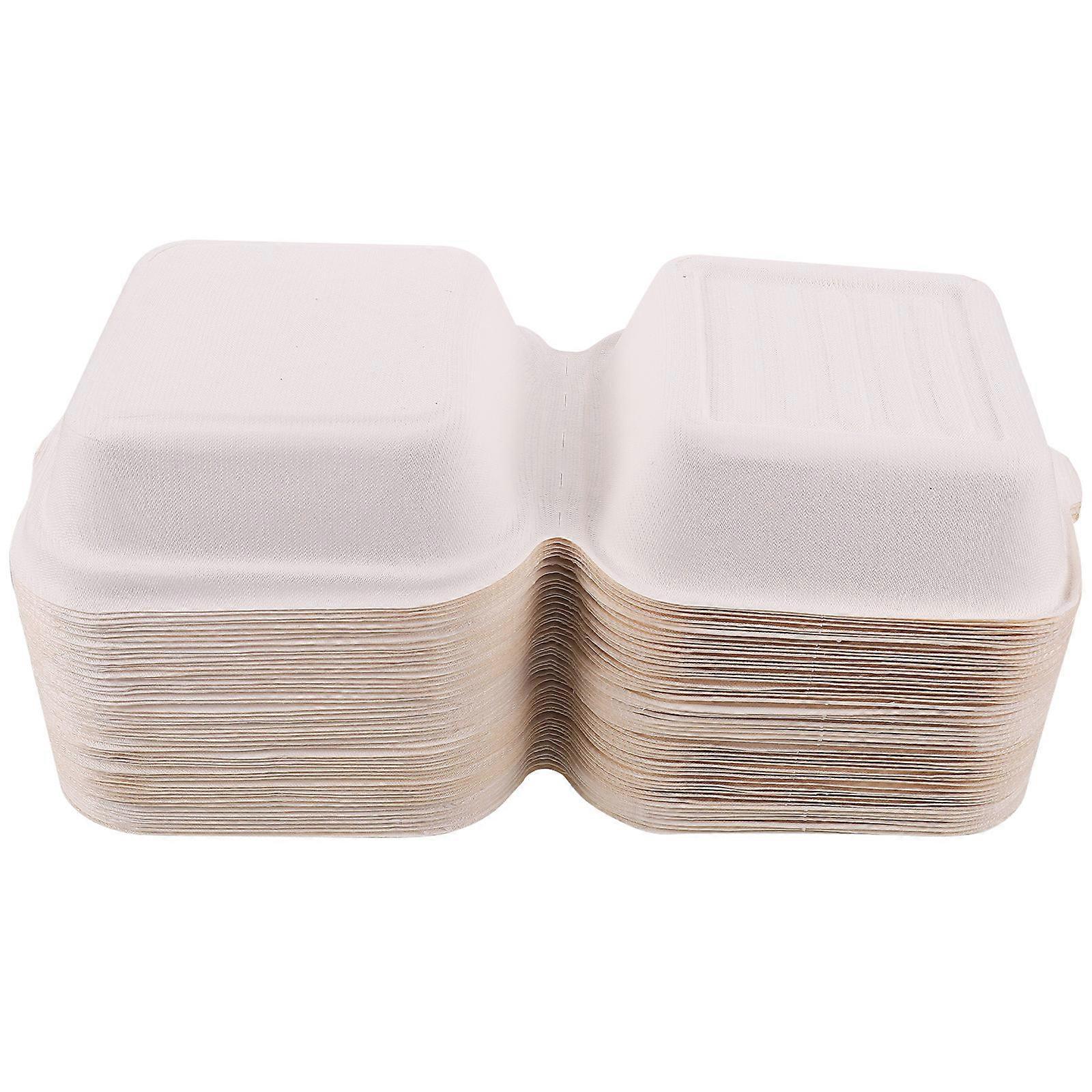 Portable Hamburgers Wrapping Boxes Home Use Paper Pulp 50Pcs