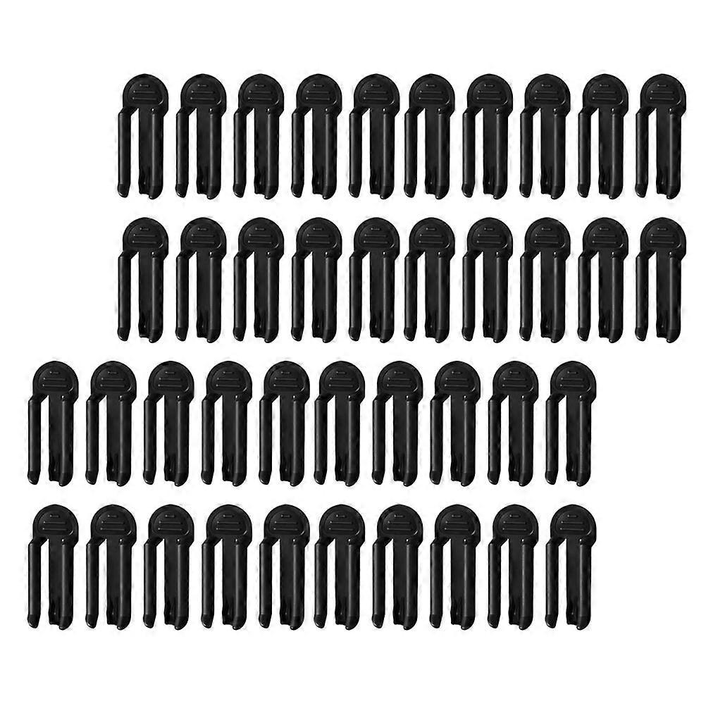 60 Pieces Black Plastic Trash Can Clips for Home with and Nontoxic Design 60pcs