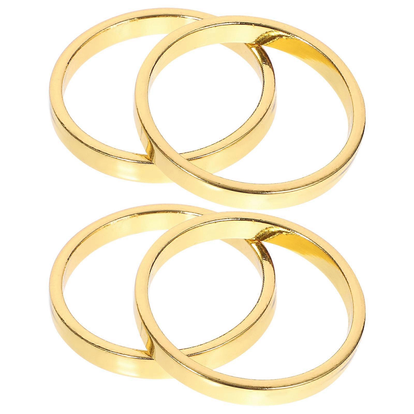 Wedding Napkin Buckles Zinc Alloy Table Napkin Holders for Event Organizers Rustic and Fresh 4Pcs