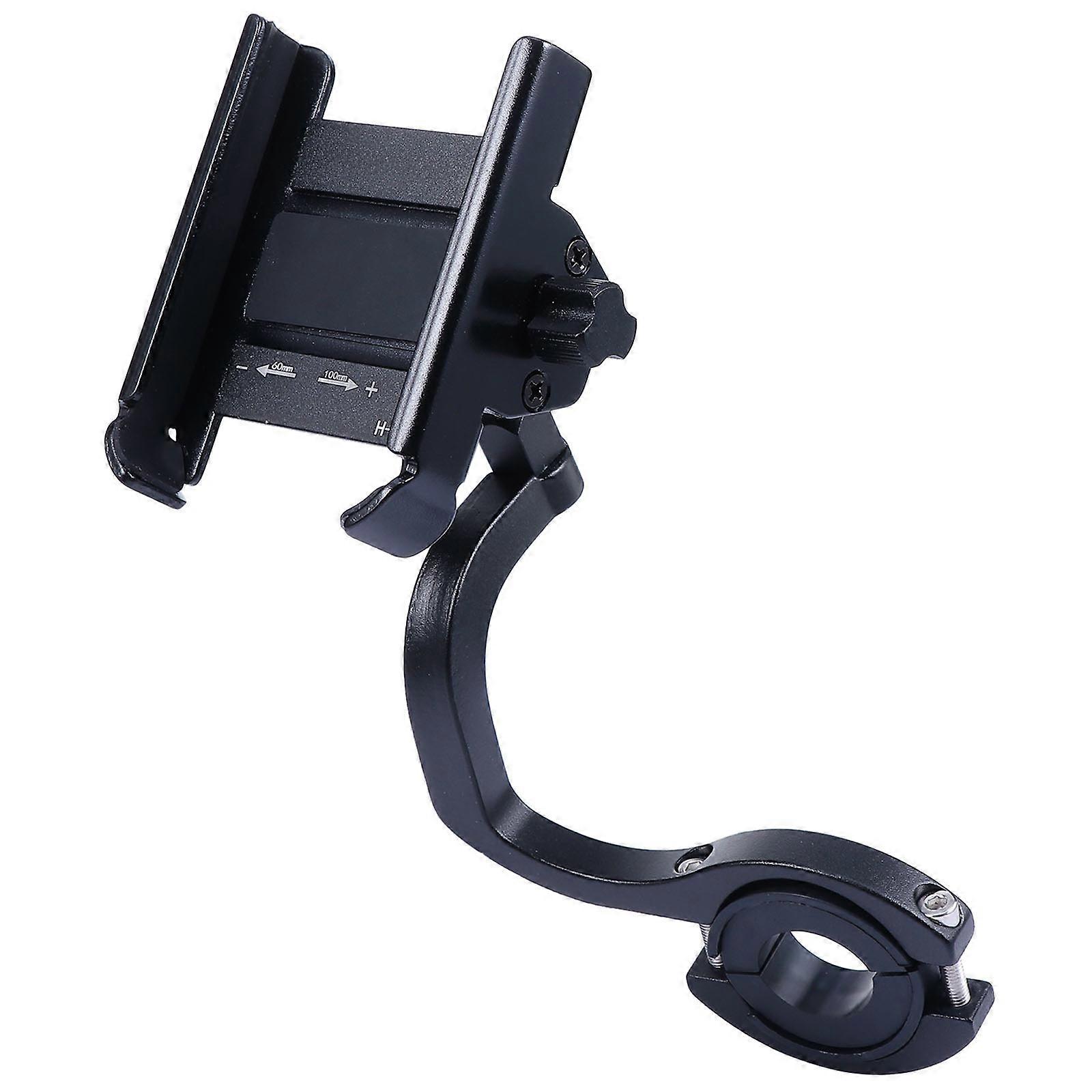 Mobile Phone Holder For Bikes Rearview Mirror Cell Phone Holder 360掳 Rotation Heightened Rearview Mirror 1Set