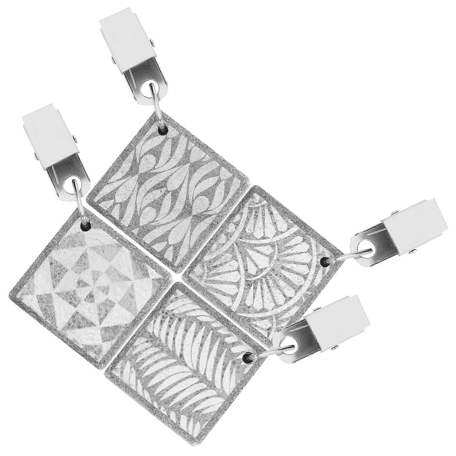 Compact Tablecloth Clips Tablecloth Weights With Clips Iron For Banquet Camping Tablecloth Clips 4Pcs