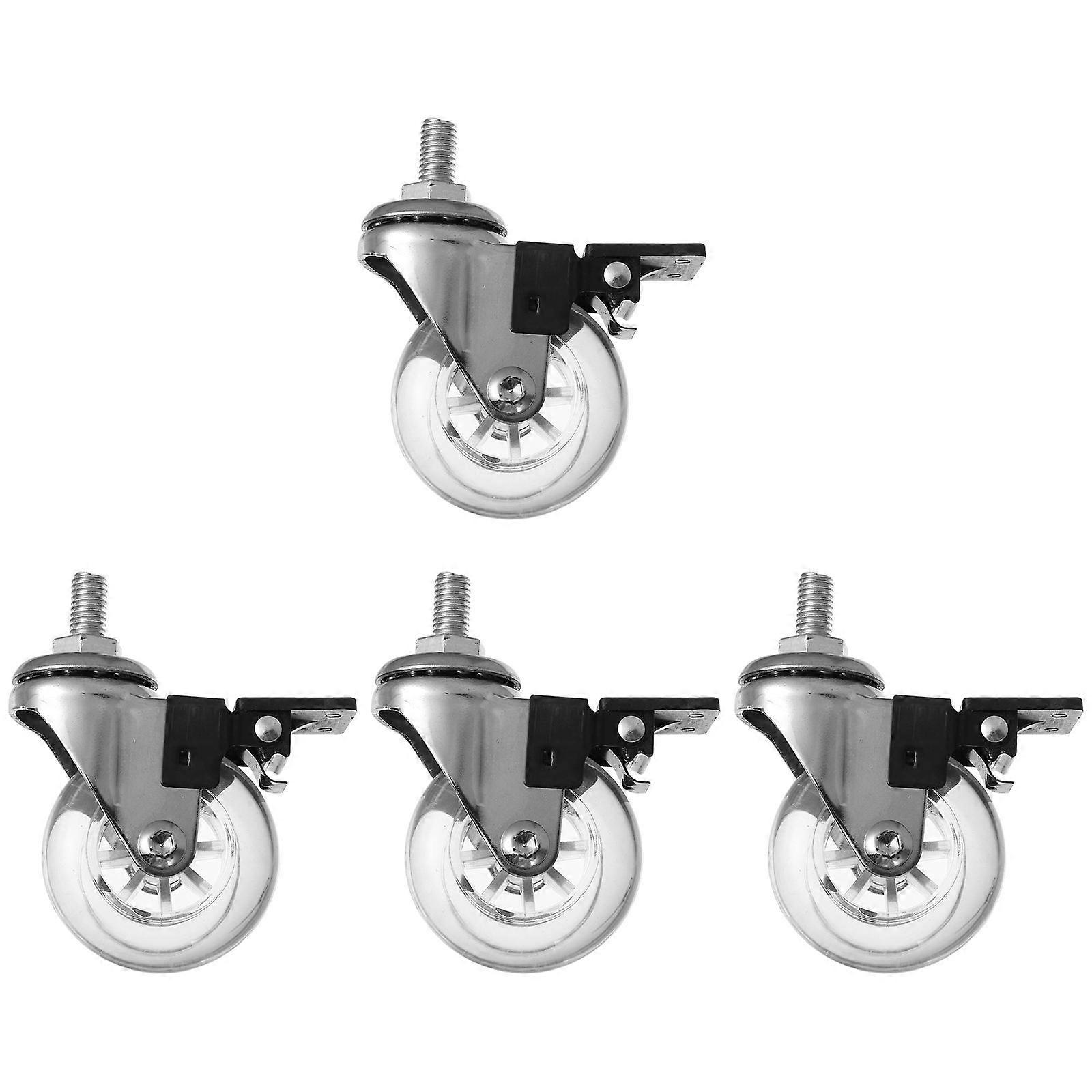 Small Furniture Wheels Swivel Caster Crib Wheels Furniture Accessories General Users 4Pcs