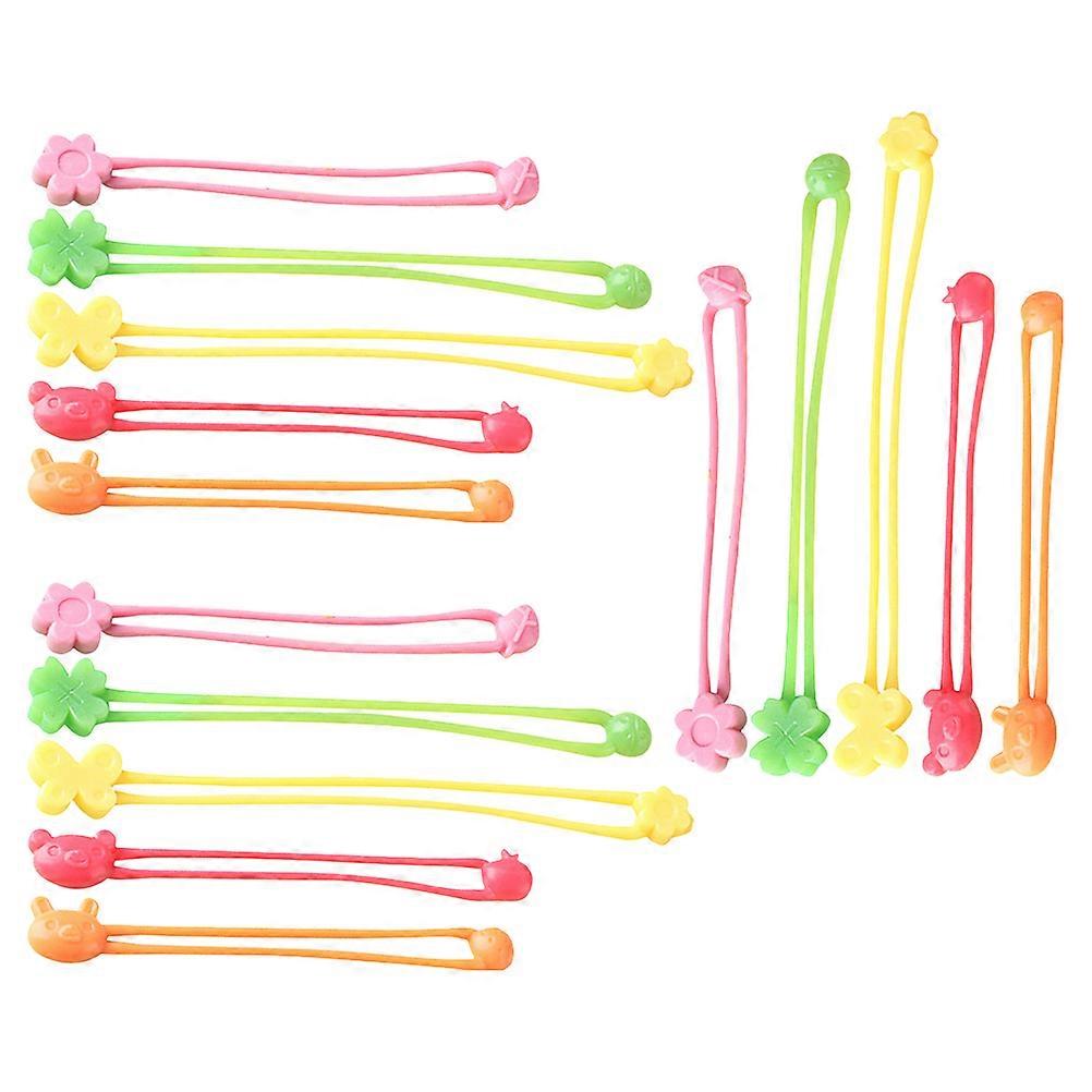 Silicone Elastic Bands 15pcs Multipurpose Trussing Bands for Cooking Securing Food Vegetables and Bags Easy to Use Kitchen Tool