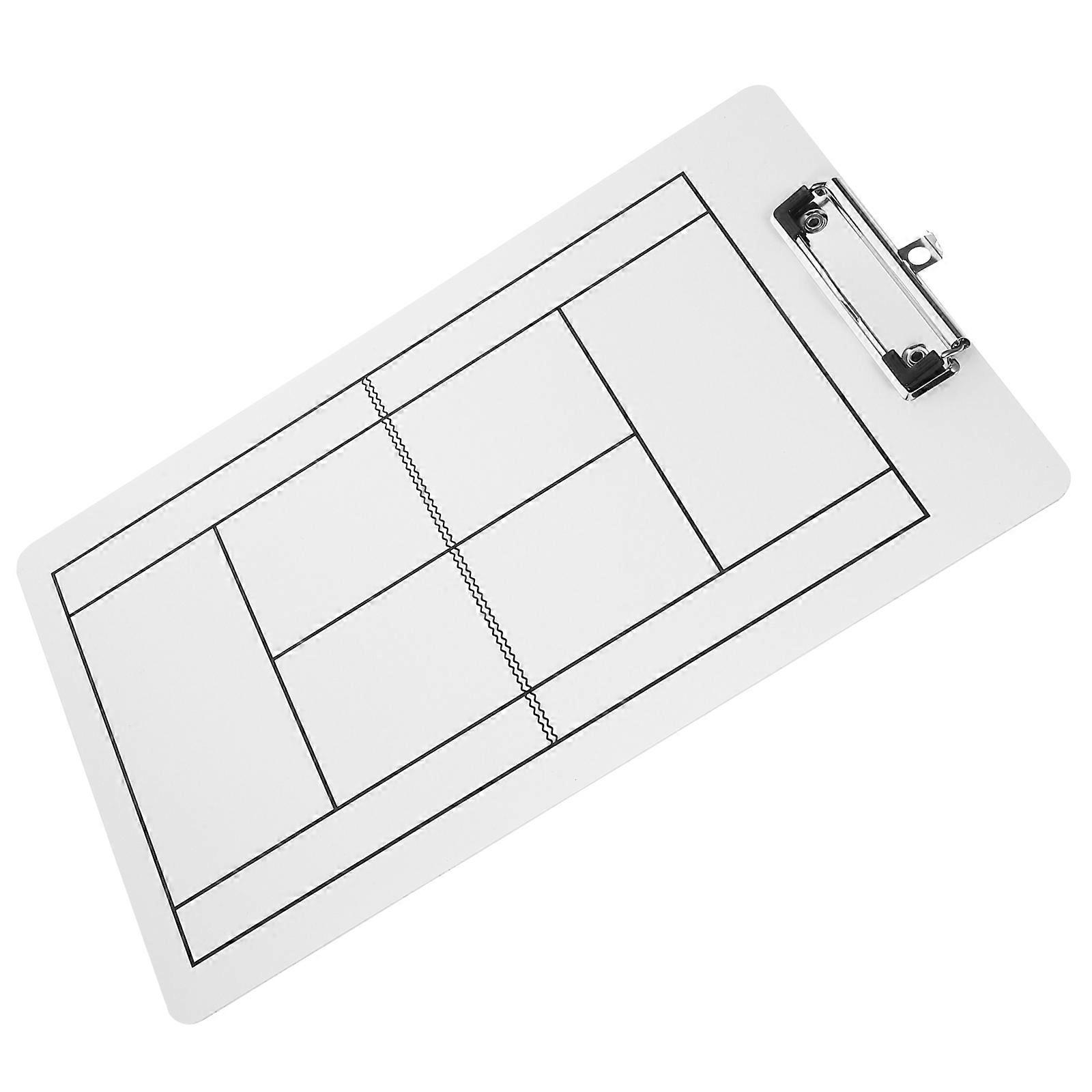 Tennis Dry Erase Board Competition Strategy Training Sessions 35.00X22.00X0.80CM Erasable Design 1Pack