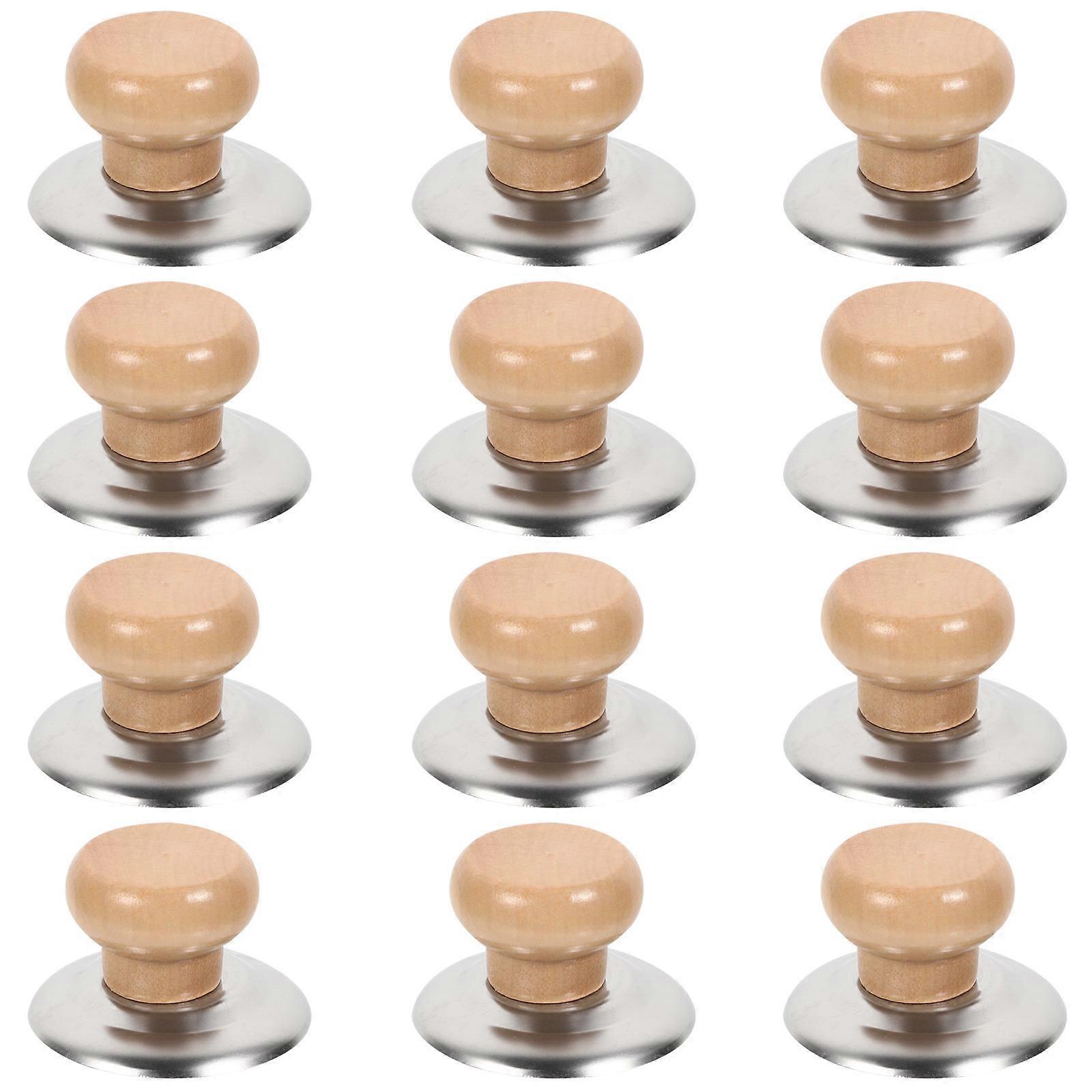Kitchen Pot Lid Handle Saucepan Lid Knobs Hotels Heat Resistant 5.5X3.7CM 12Pcs