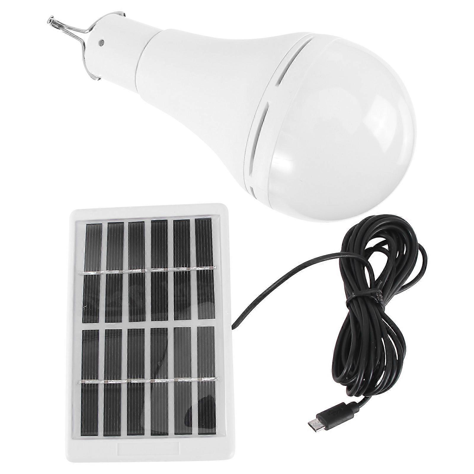 Solar Deck Lights Portable Solar Powered Led Bulb For Home Lighting Energy Saving 1 Set