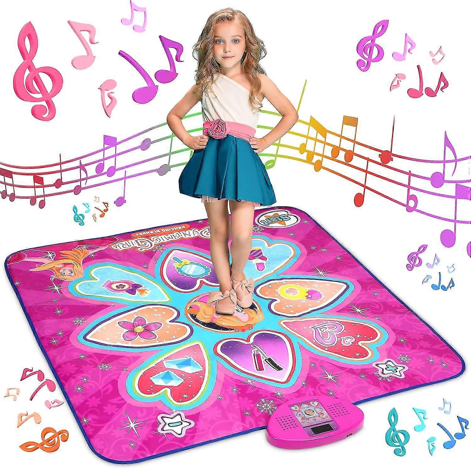 Best Selling Kids Dance Mat - 7 Game Modes, 10 Challenge Levels, 10 Built-in Songs and LED Lights pink