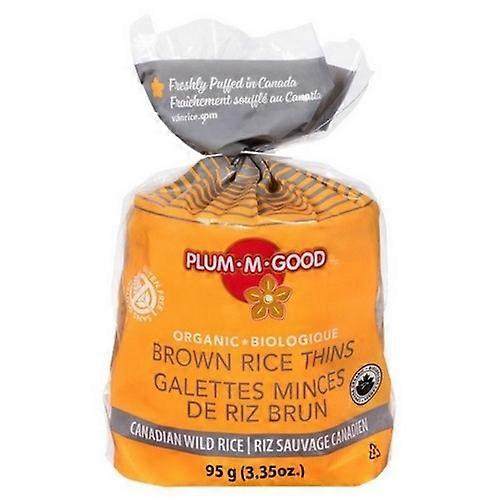 Plum-M-Good Organic Thins Brown Rice Canadian Wild Rice, 95 Grams (Case Of 12)