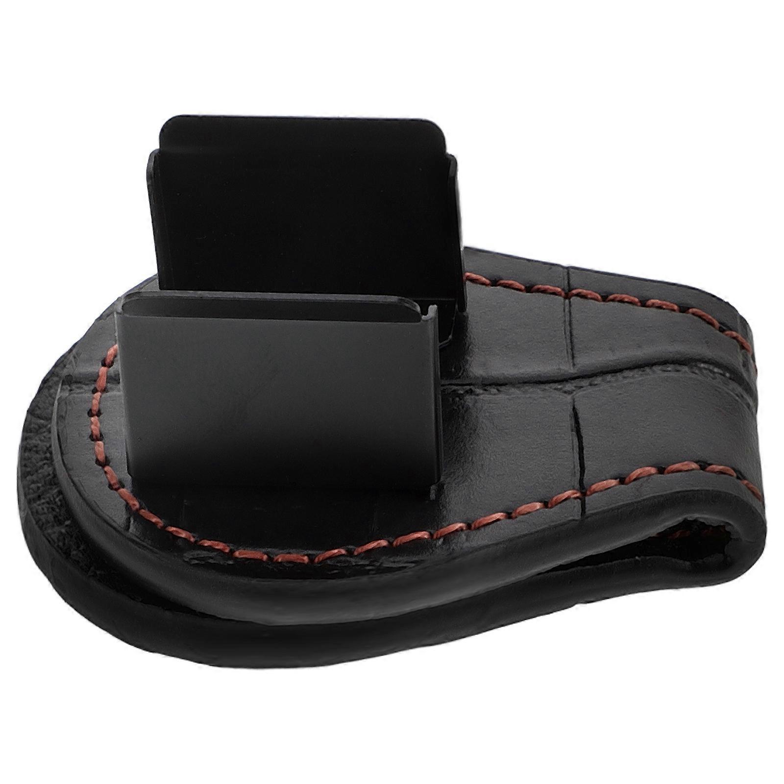 Snooker Cue Chalk Holder Holder Billiard Accessory Black Color Elastic Material Convenient Carrying 1Pcs