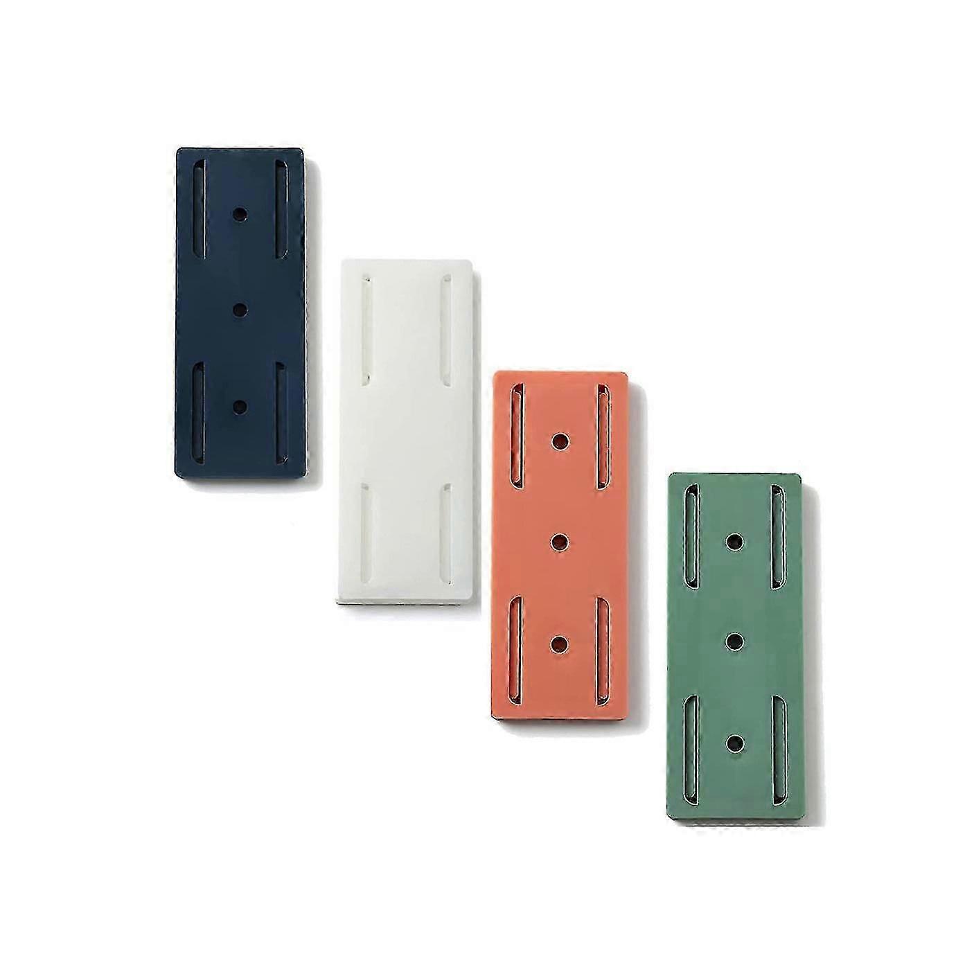 4pc Adhesive Punch-free Socket Holder,holder Is Free Of Marks And Holes