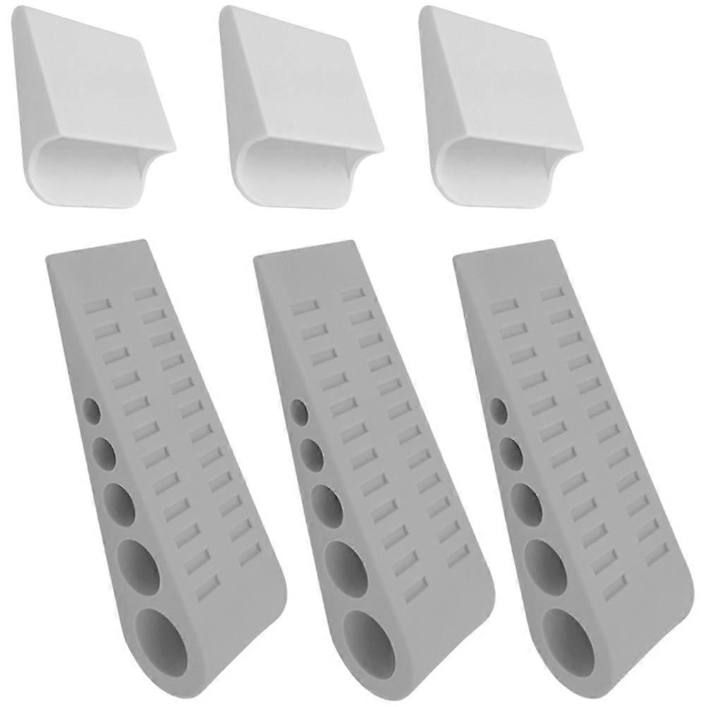 Safety Door Stopper Security TPR Material Prevent Slamming Small Size 3Pcs