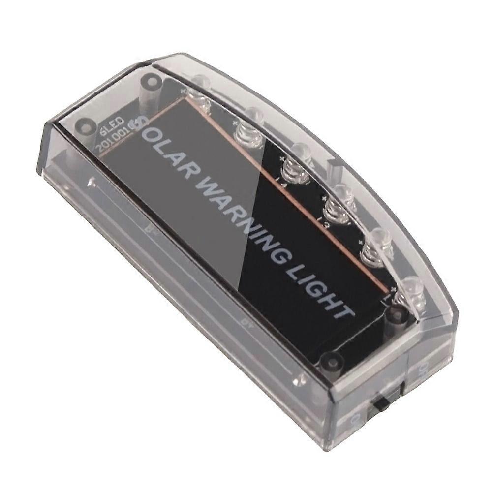 Car Security Alarm Solar Power Flashlight Outdoor Deterrent Effect 1Pcs