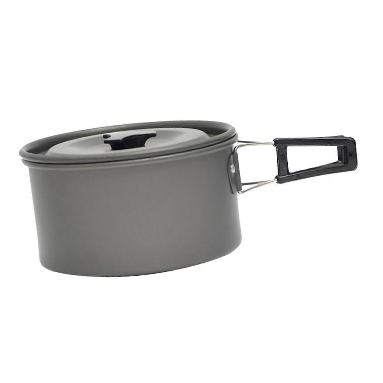 1 Set Camping Cookware Foldable Camping Pot for Outdoor Activities NonStick Pan for Picnic Medium and