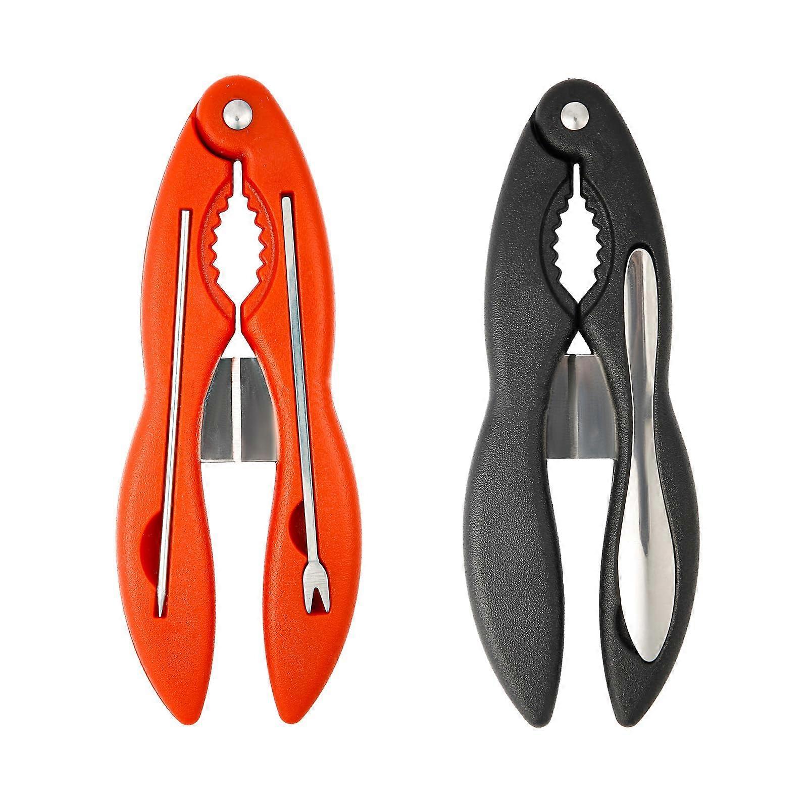 Crab Cracker and Tools, 8Piece Set with 2 Crackers, Spoons, Forks