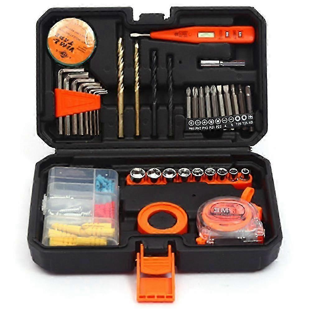 1 Set Multifunctional Household Hardware Tool Set, Car Tool Box, Woodworking Tool Box
