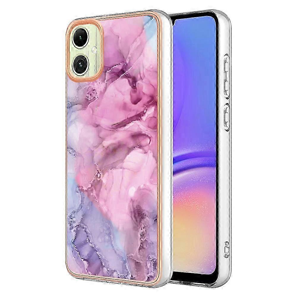 TPU Case Marble Pattern 2.0mm Electroplating Phone Back Cover for Compatible Devices - Green